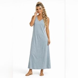 NWT dip® Light Blue V-Neck Maxi Tank Dress Size XL